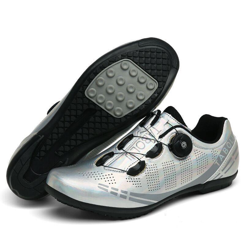 All-Season Mountain Road Cycling Shoes Men Women Breathable Rigid Sole Clipless Compatible