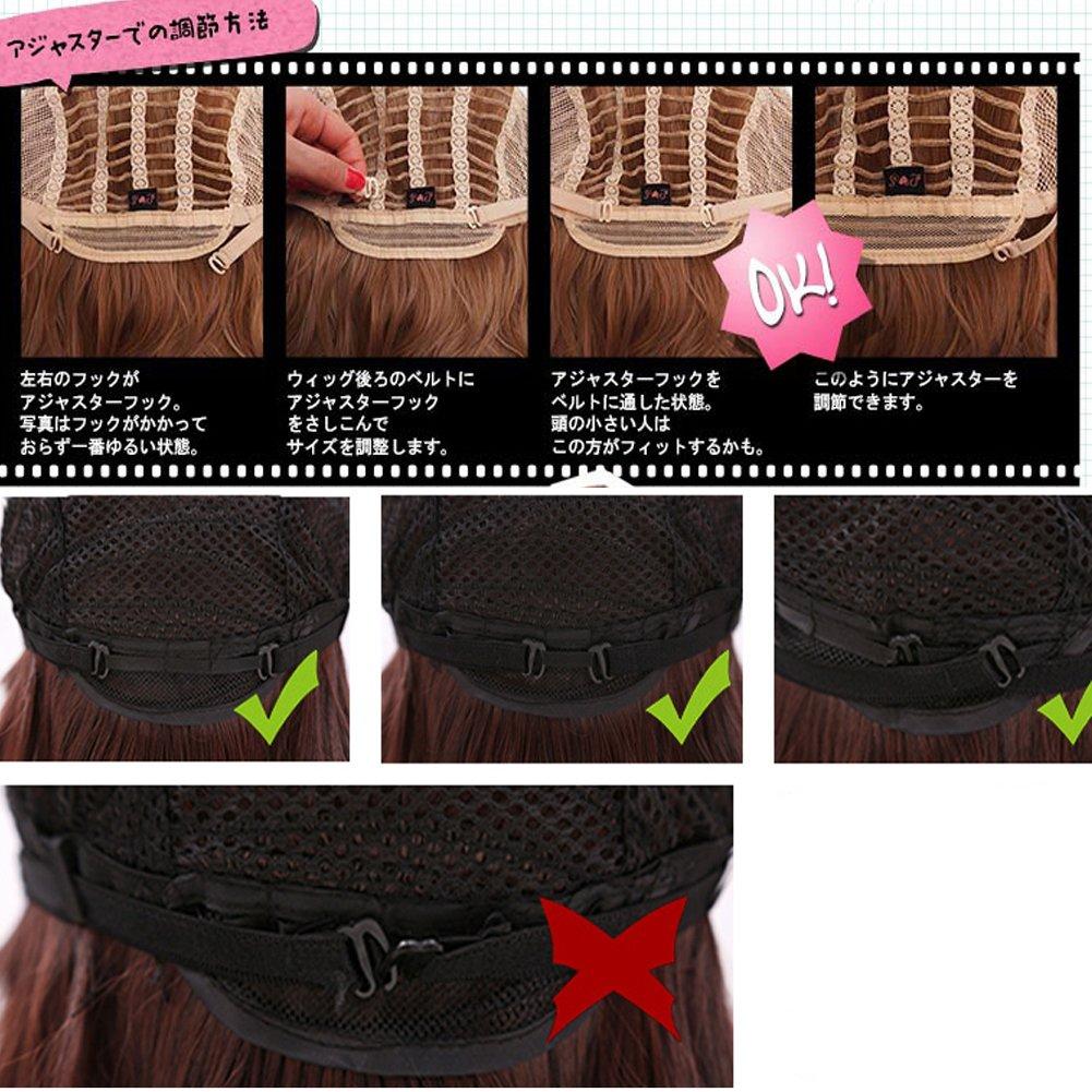 CEXIN Frozen Anna Wig, Full Wig with Bangs, Anna Elsa Cosplay Wig, Mixed Colors, Long, Costume Accessory, Perfect for Events, School Festivals, and