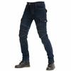 Men's Slim Fit Four Seasons Motorcycle Cargo Pants - Black, Multi-Pocket Riding Jeans