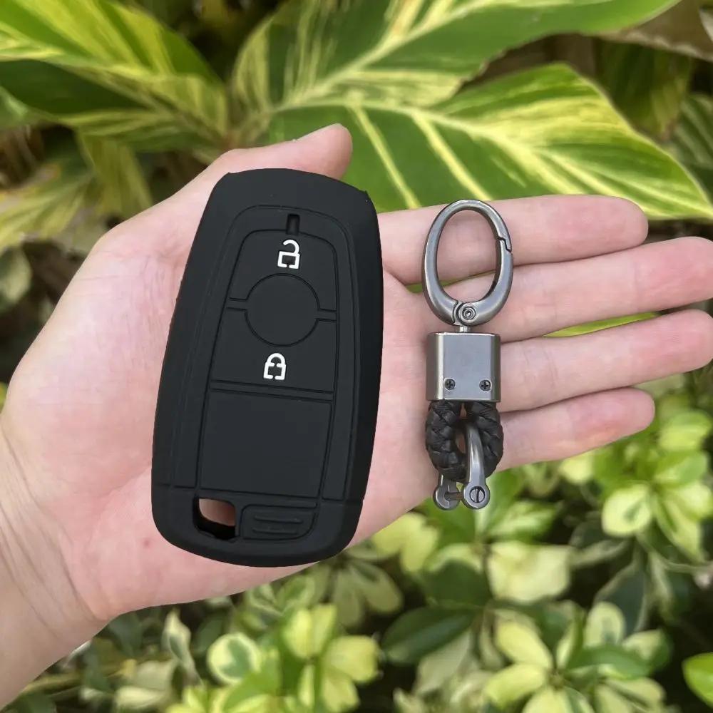 Silikon Auto Schlüsselhülle Etui Für Ford Maverick Focus Edge Explorer Expedition Everest Fusion Mondeo Mustang Raptor Bronco Schlüssel