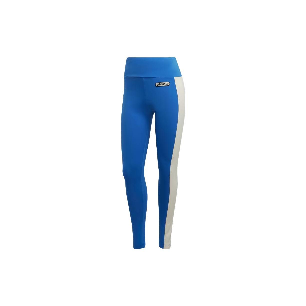 Adidas Originals Retro Luxury Leggings Color Block High Waist Slim Fit Leggings Women leggings Blue HL0025 XS