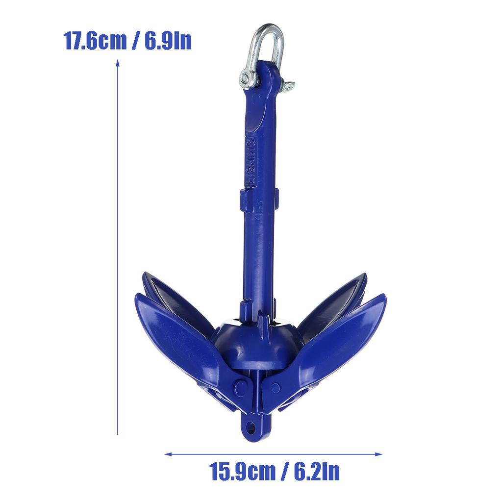 Universal Folding Anchor Kayak Canoe Boat Marine Anchor Aluminum Lightweight Small Watercraft Anchor Accessories