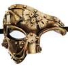 Steampunk Metall Cyborg Venezianische Maske, Maskenmaske für Halloween Kostüm Party/Phantom der Oper/Karnevalsball