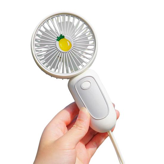 

Handheld Desktop Fan with Lanyard Dual-Use Portable Cooling Fan for Students Commuting Traveling Type-C Fast Charging Low Noise Summer Gadget G