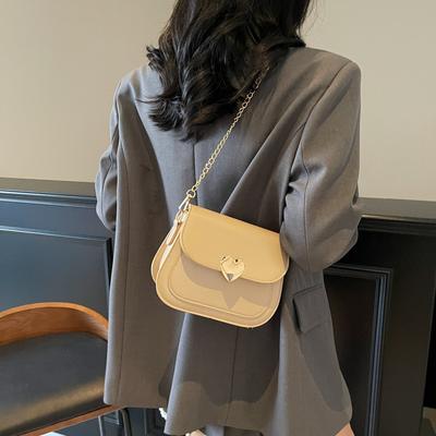 Love Fashion Solid Color Small Bag Women 2025 Summer New Versatile Ins This Year Popular Foreign Style Messenger Bag Women