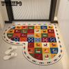 Bathroom Floor Mat Heart-shaped Bathroom Anti Slip Foot Mat Household Dirt Resistant and Easy To Maintain Floor Mat