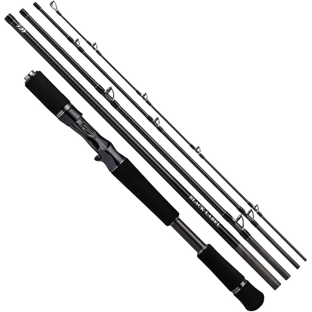 Daiwa Black Label Travel Bass Rod C66ML-5 Lightweight Design 6 6  2-Piece Fishing Rod