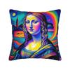 Pillow Cover Mona Lisa Mountain View Morden Pillow Case For Couch Sofa Bedroom Pillowcases