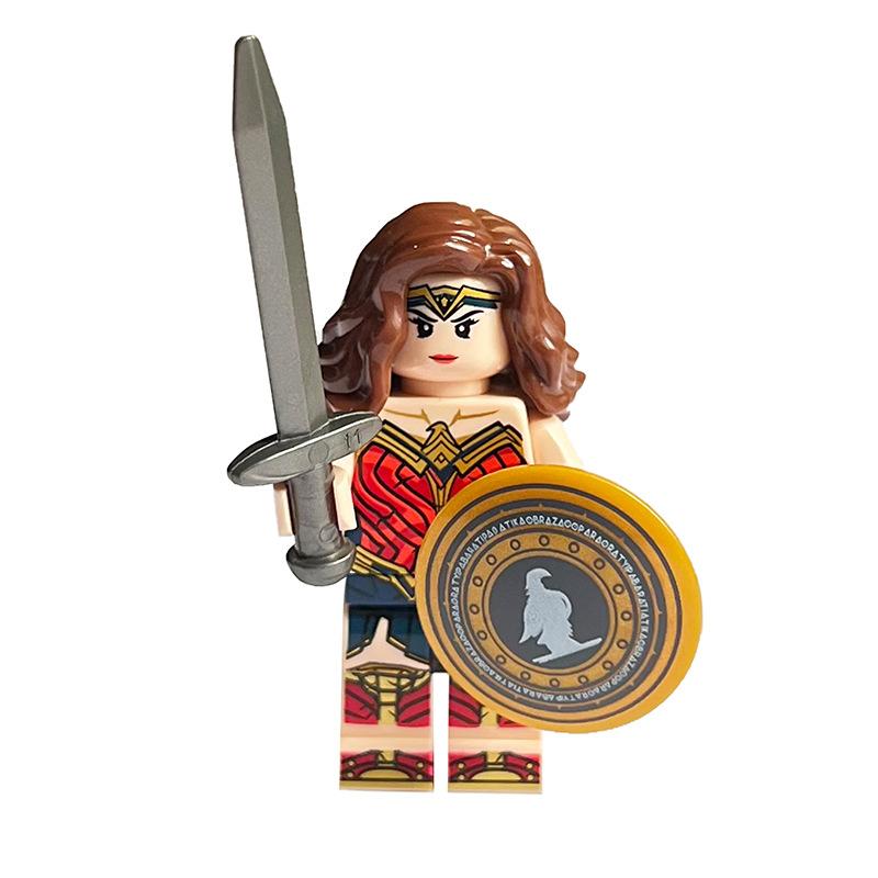 Ninja Warrior Superhero Doll With Weapon Single Building Block Assembly Toy