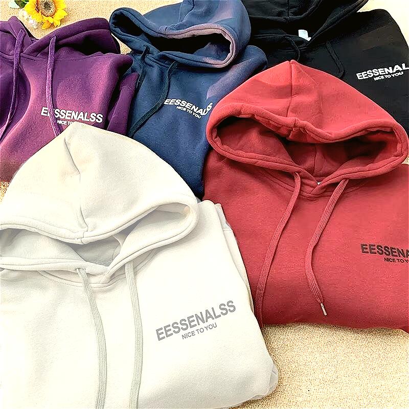 8XL Hoodie Pullover Loose Fit Simple Letter Print American Men's Clothing And Couple Fashion