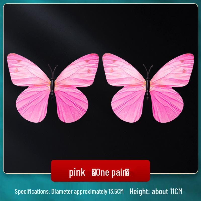 Children's Pink Butterfly Dance Ring Finger Prop with Headwear