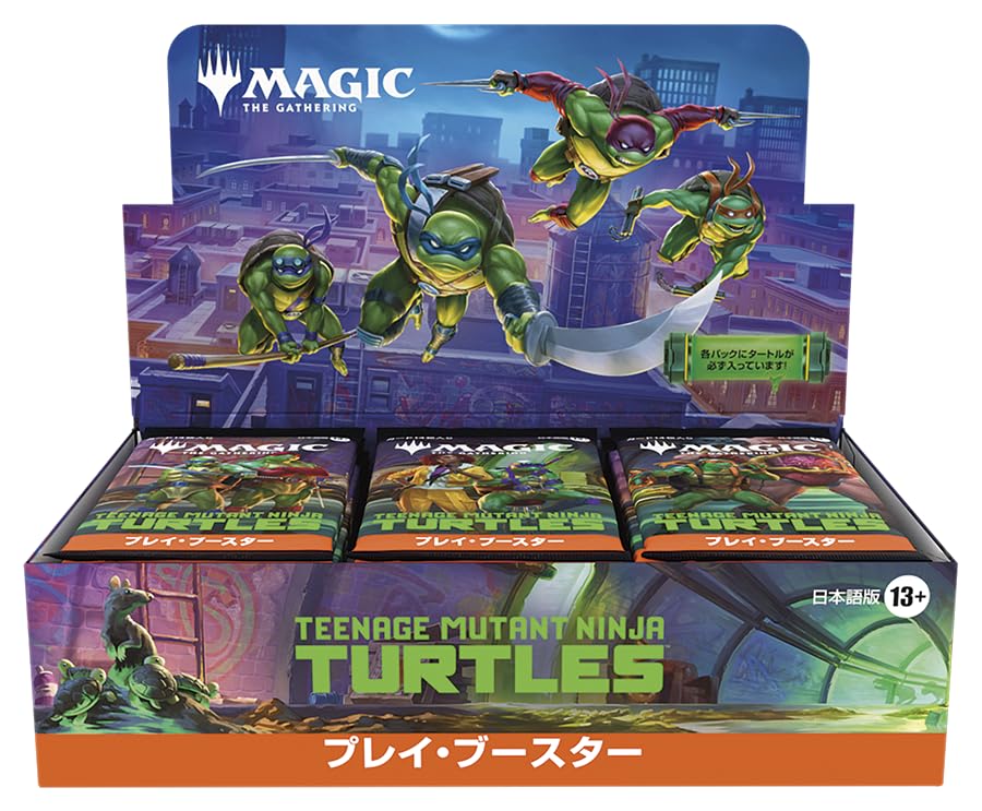 The Gathering Tartarughe Ninja Mutanti Adolescenti Play Booster Edizione Giapponese di 30 Carte Collezionabili MTG Wizards of the Coast TMT D51631400 Magic (Scatola