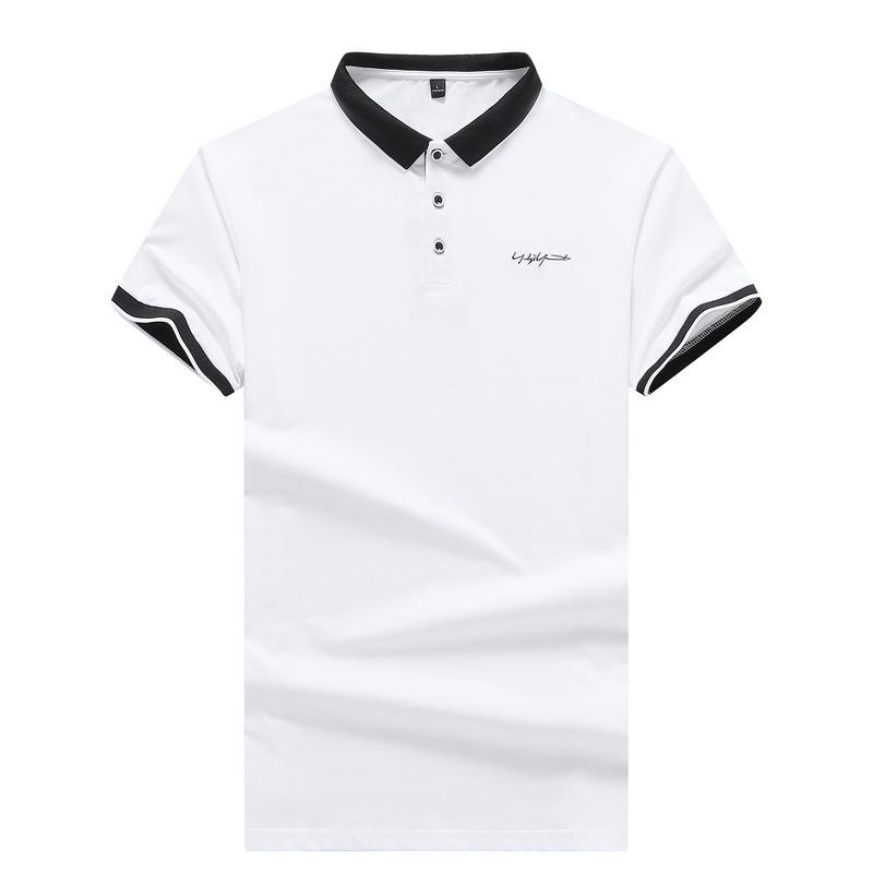 Men 'S Short -Sleeved T -Shirt Men 'S Polo Shirt Cotton Summer Lapel T -Shirt 