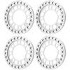 4pcs RC Wheel Rim Ring Beadlock Wheel Rim Replacement Ring for Axial SCX10 90046 for Traxxas TRX4 1 10 RC Car Silver