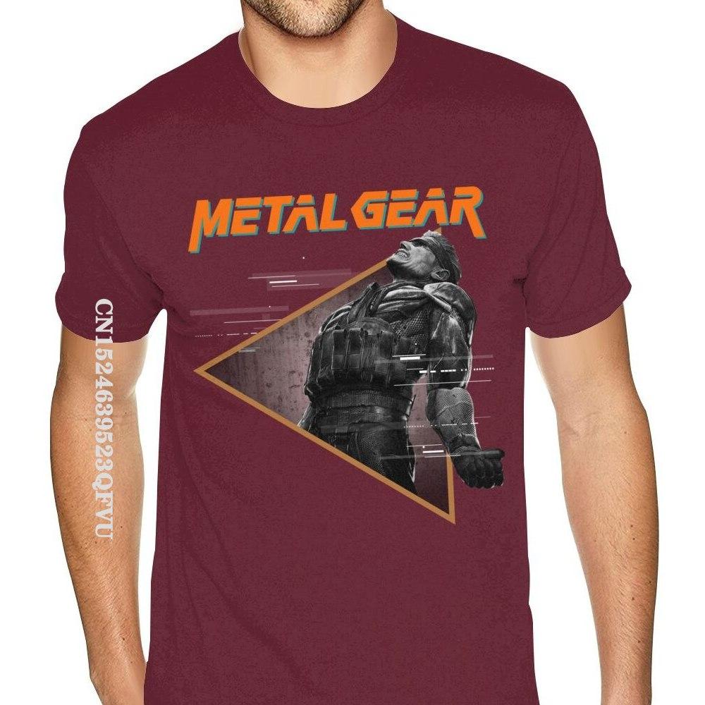Cheap Custom Metal Gear Solid Tee Mens Bespoke England Style Tshirts Men Retro Cotton Crew Tees Shirts Gothic Style