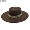 Retro British Style 9.5cm Wide Brim Bowler Woolen Jazz Fedoras Hat  Winter Ladies Elegant Wedding Party Hat Men Trilby Cap