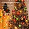 Festive Christmas LED Chrome Ball String Lights with Tree Star Ornaments Store Window Display