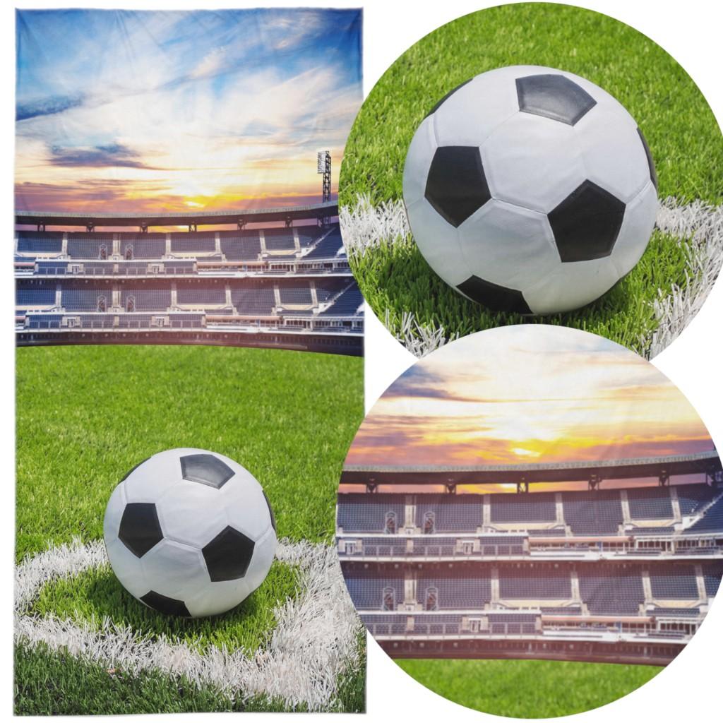 Bath Towel Beach 70X140 Cotton Football Goal Field Goal
