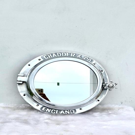 40.64 Cm Ship Window Porthole, Canal Boat Porthole, Bathroom Wall Porthole Mirror, Nautical Décor Maritime Coastal House