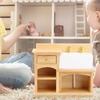 1:12     Accessory  ature Furniture   Kitchen Sink Wooden Wash Basin