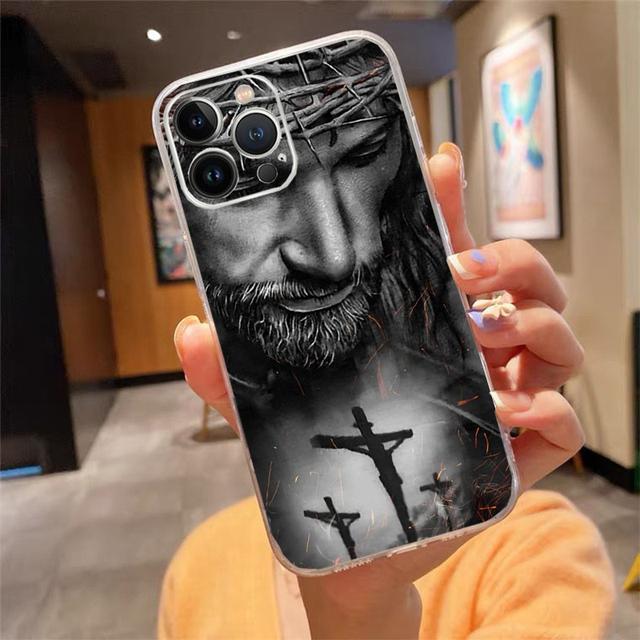 

Чехол для телефона для Iphone 14 Pro Max 13 12 11 Pro Max Xs Xr X 12mini 7 8 Plus Se Иисус Аминь, чехол Funda iPhone 12Pro