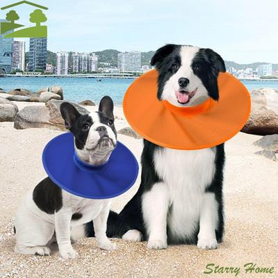 Oxford Cloth Pet Recovery Collars Adjustable Protective Pet Neck Cone Portable 4 Size Cat Cone Elizabethan Collar Pet Supplies