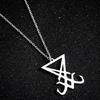 Sigil of Lucifer Pendant Necklace Devil Jewelry Men Gifts Not Easy to Fade