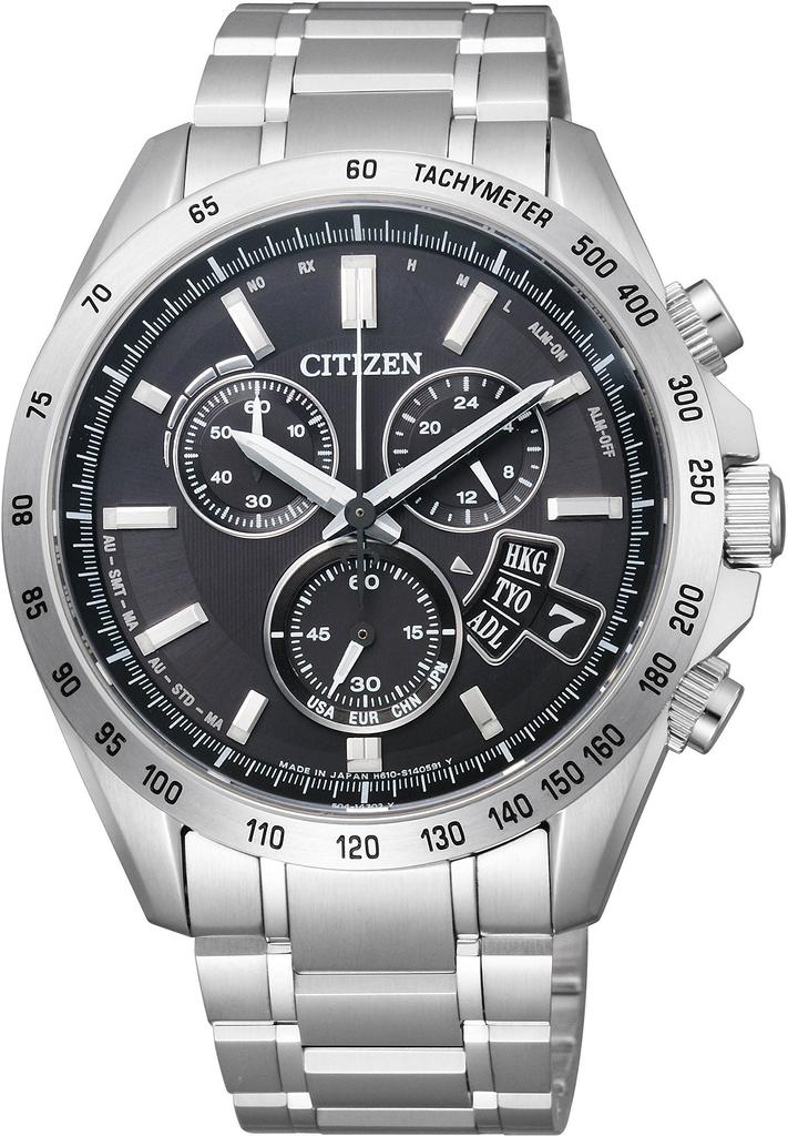 Watch with Direct Flight Disc CITIZEN-Collection Eco-Drive Radio-Controlled Movement, BY0130-51E, Men's