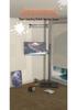 Adjustable Mobile Floor Stand for 17-32 Inch Monitors - Compatible with Dell, HKC, Huawei, and AOC
