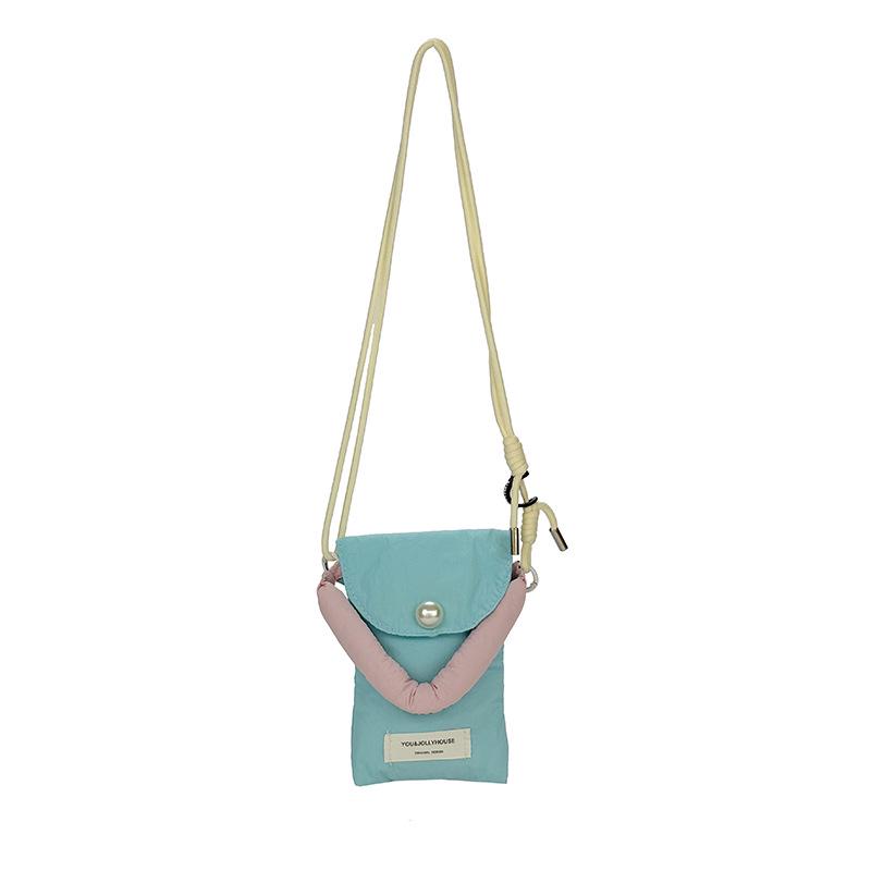 

Korean Style Mobile Phone Crossbody Bag - Women s Fashionable, Compact Shoulder Bag 11x1x17cm синий
