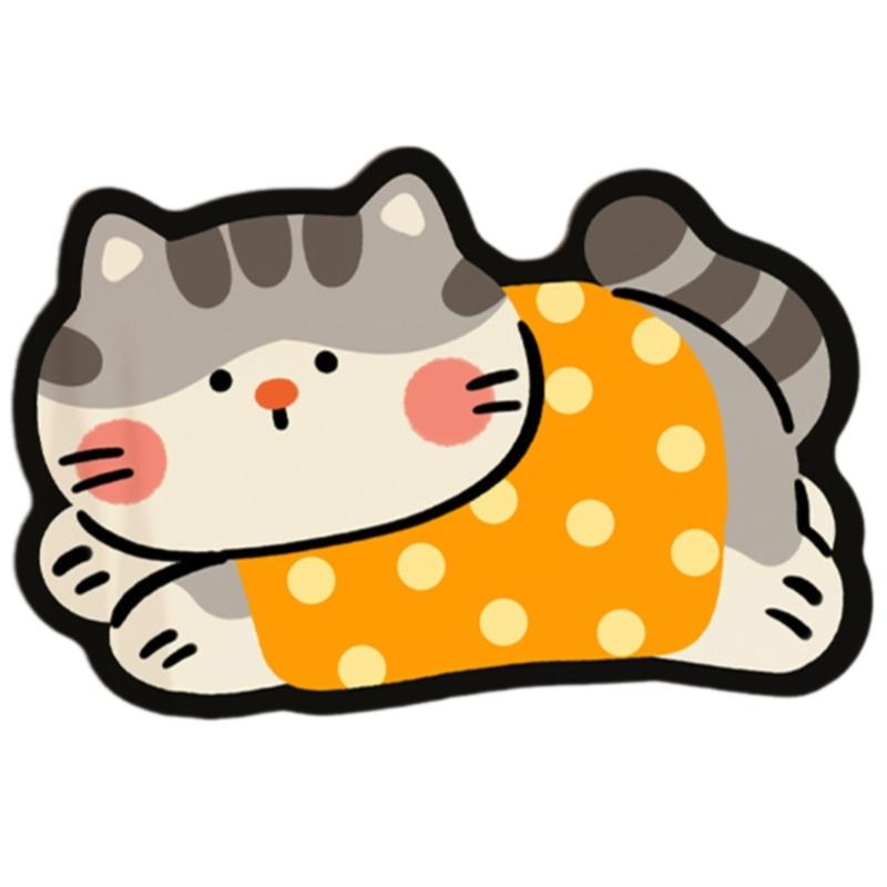 Doormat Decorative Kitten Shape Bath Mat Quick Dry Technology Anti Slip Base For Bathroom Floor Protection