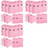 300Pcs Lash Bags For Clients Lash Goodie Bags For Clients Lash Aftercare Bags Eyelash Extensions Makeup Bags Pink