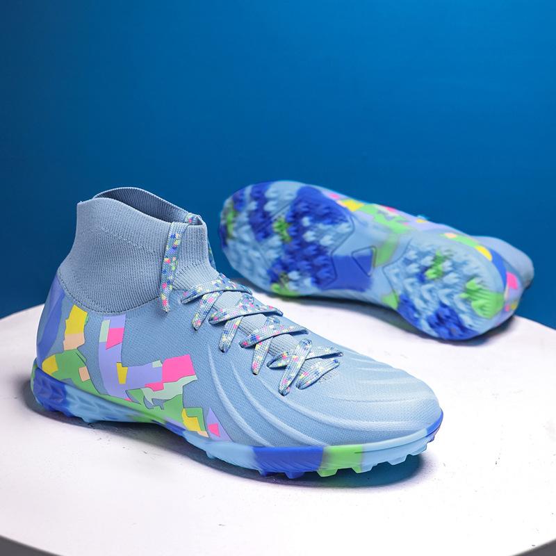 

Футбольные бутсы мужские и женские длинные шипы AG сломанные шипы TF летучая тканая сетка молодежные родительско-детские кроссовки для улицы, трава 46