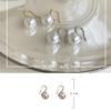 French 12Mm Big Champagne Imitation Pearl Ear Hook Earrings For Women Personalized Wedding Jewelry