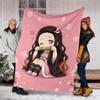 1pc nezouko8 Theme Blanket - Digital Print, Polyester, Cozy for All Seasons, Perfect for Outdoor, and Travel