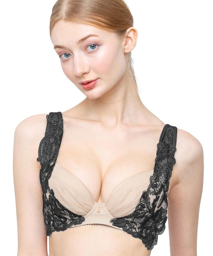 Bra Supports Smooths Reduces Wire Contact and Fits Up To G Large Size BL D70 [Amphi] Posture, Back, Slippage, Cup, Bra, BYJ397, Women's,