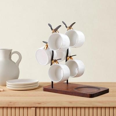 Cup Holder Coffee Space Saving Creative Display Stand Drying Rack Mug for Kitchen