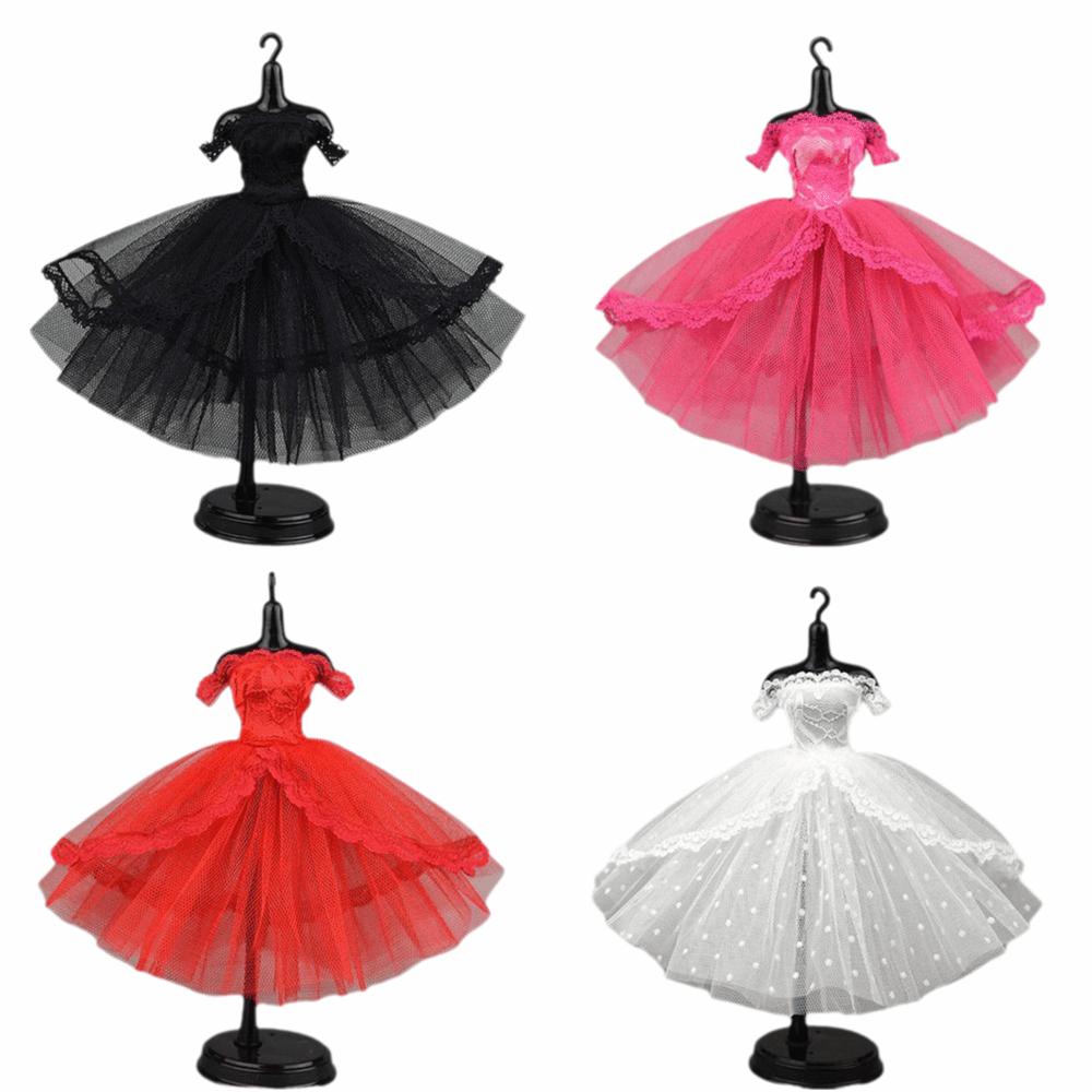 Mini Black Princess Dress Lace Tutu Doll Clothes Cute Doll Dress Dolls