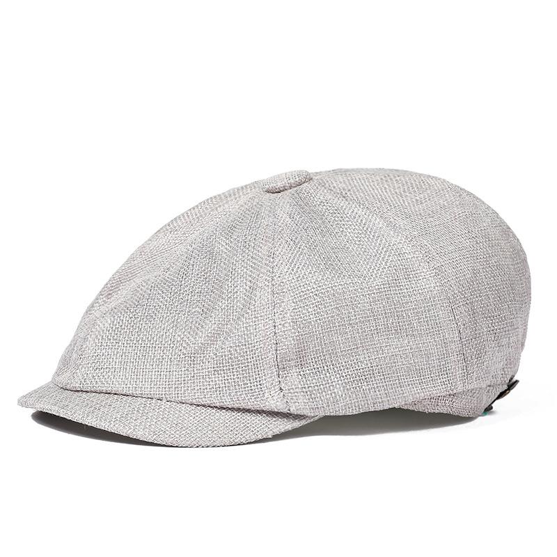 

Восьмиугольная кепка из хлопка и льна Искусство и культура Молодежный берет Весна и осень Утиный язычок Кепка Мужская и женская Газетная кепка для мальчика M（56-58cm）