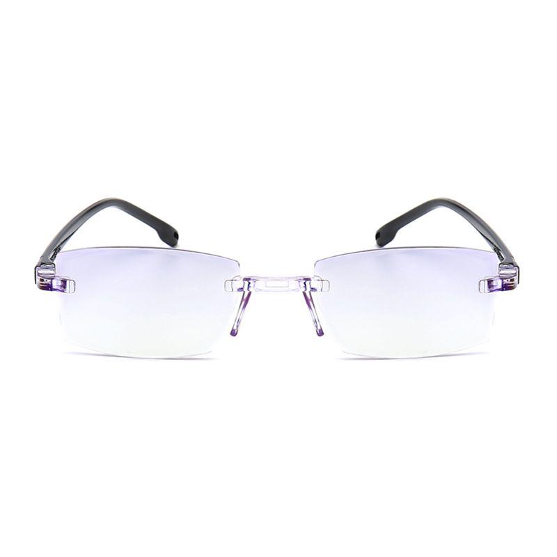 Neue Rahmenlose Lesebrille Mit Diamantbesatz, Anti-Blaulicht +1,0 +1,5 +2,0 +2,5 +3,0 +3,5 +4,0 Für Männer, Frauen/Mädchen