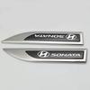 Hyundai Reina Metal Bright Side Fender Decal – Custom Car Logo Decoration