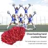 2 Stück Cheerleader-Pompons mit Kunststoffgriff, bunte Metallic-Folien-Pompons für Cheerleader, temperamentvolle Sport-Tanz-Aufmunterungs-Requisiten für Frauen