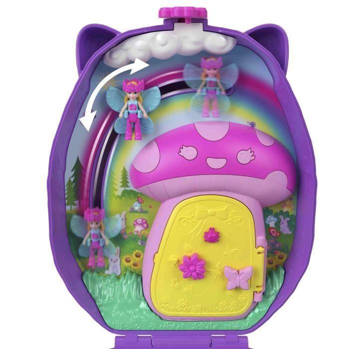 Polly pocket maman et bébé hérissons coffret sac à main 2 figurines - jbj91 4ans et plus