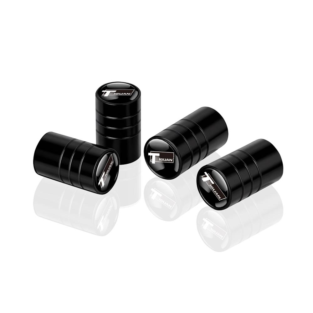 4Pcs Car Wheel Tire Valve Cap Airdust Cover Auto Accessories for Volkswagen VW Golf GTI R RLine Touareg Passat Polo MK7 Beetle Sk0