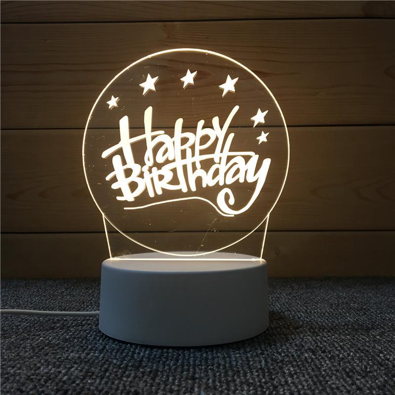 3d Nightlight Vision Bedroom Creative Desk Lamp Diy Holiday Gift Usb Direct Plug