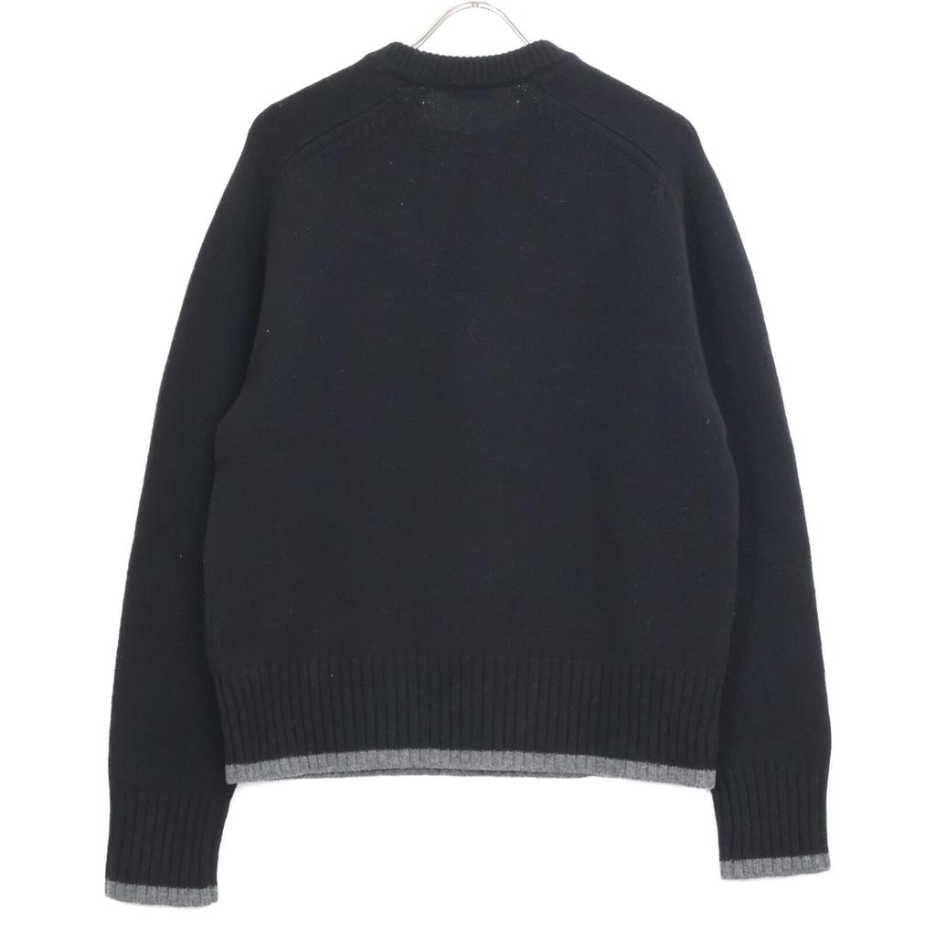 Dior Czarne 213M640AT298 Atelier Haftowane Dzianinowe topy M czarnyUżywany