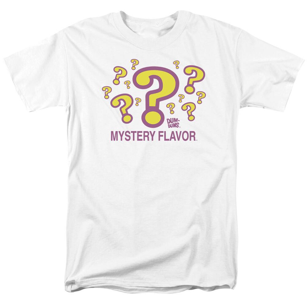 Dum-Dums Mystery Flavor T Shirt Mens Licensed Sucker Lollipop Candy White S