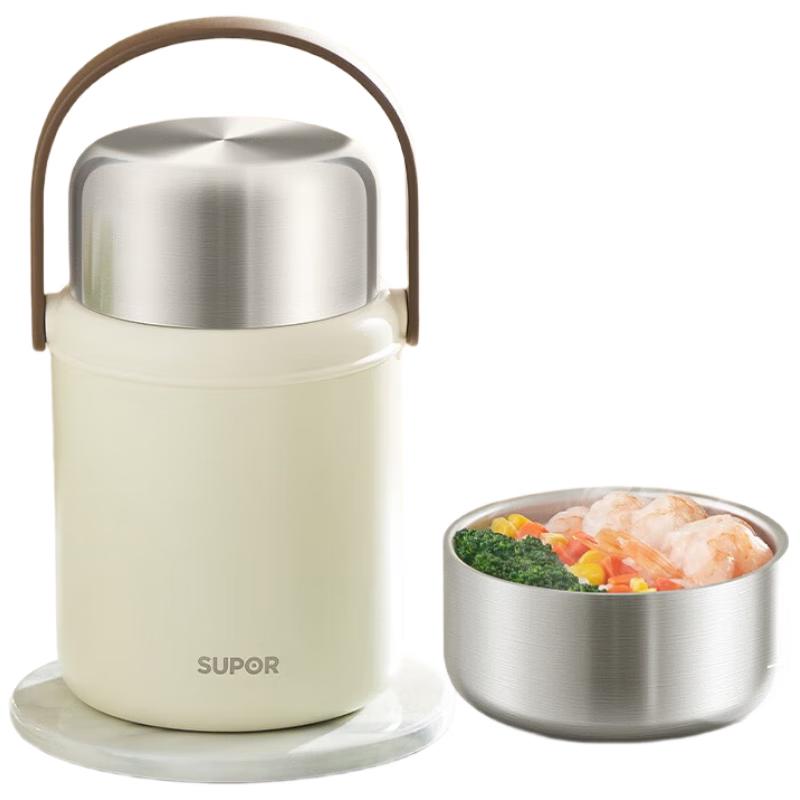 

Supor 316 Stainless Steel Vacuum Insulated Food Jar with Spoon