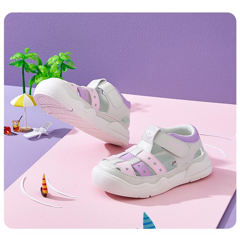 Babu Dou 2025 Summer Closed-Toe Sandals for Boys & Girls - Toddler Walking Shoes