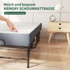 190 × 78 Cm Folding Twin Bed with 9.5 Cm Memory Foam Mattress, Portable Guest Bed/Rollaway Bed Incl. Sturdy Metal Frame & Storage Bag